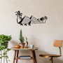 Wallity Egyptian - 482 Escultura de Pared de Metal Negro